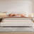 Brousseau Boucle Fabric Upholstered Platform Bed with Curve-Shaped Design Headboard-2118039951
