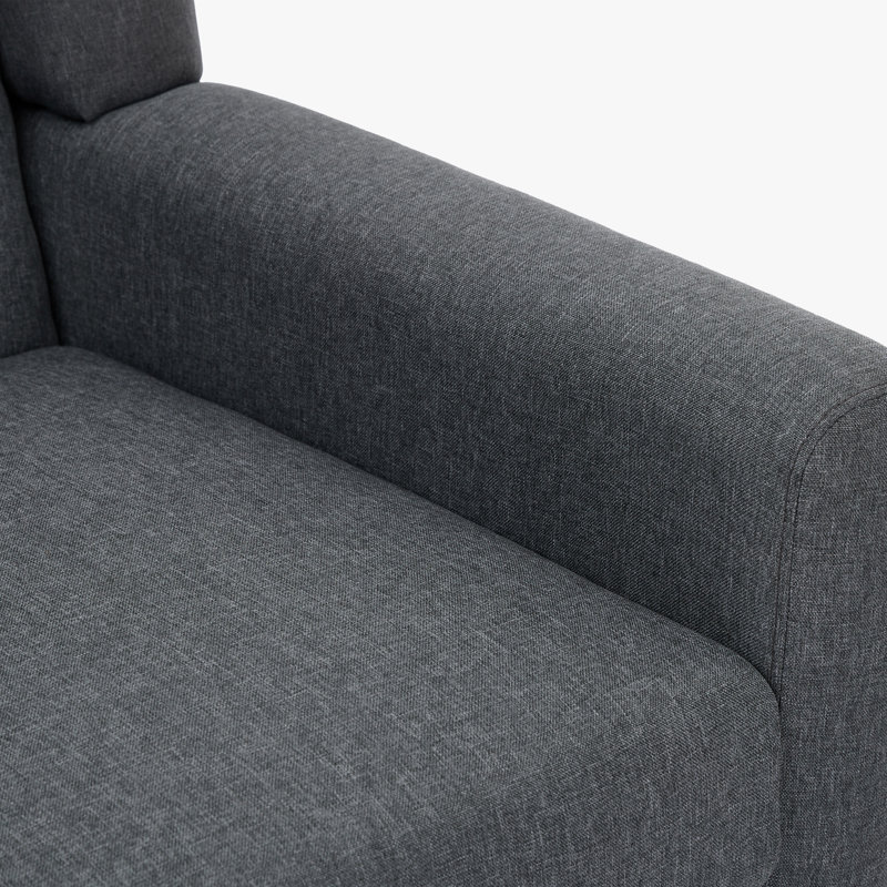Stephanny Upholstered Armchair, Gray Linen