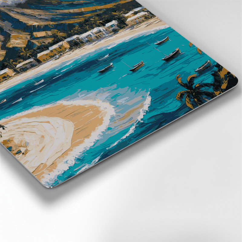 Art mural gris en ville avec villes de Saint-Kitts-et-Nevis, H 144 po x l 144 po x P 0,05 po