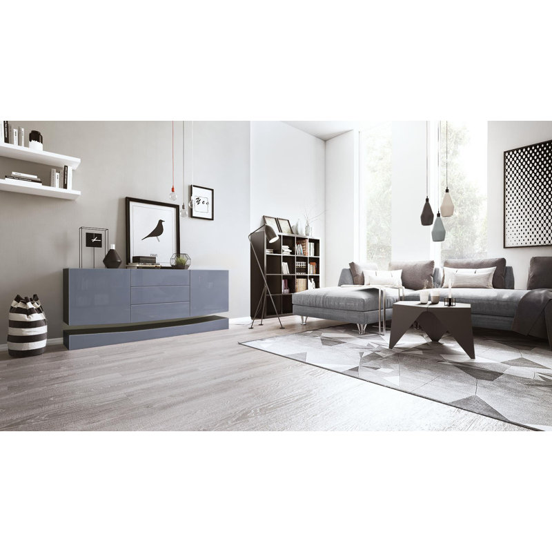 Mccool 178 Cm Wide 3 Drawer Sideboard, Grey
