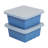 ECR4Kids Square Bin with Lid, Storage Containers, 2-Pack-100032949