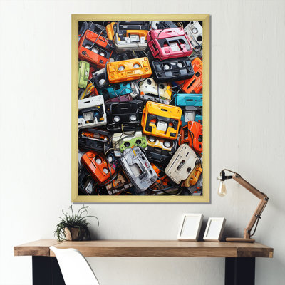 Colourful Colorful Art Melodic Tapes VI - Cassette Tapes Wall Art
