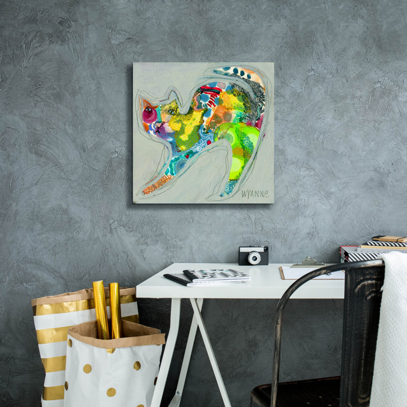«Not Me» par Wyanne, art mural sur toile, H 18 po x l 18 po x P 0,75 po