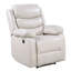 Fauteuil inclinable électrique beige avec accoudoirs coussinés-1619345905