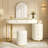 Luxury Makeup Vanity Desk With 3-Color LED Mirror & Stool