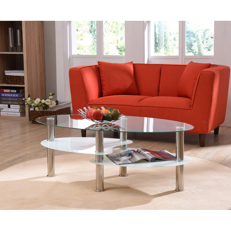 Glass Top Coffee Table, Clear