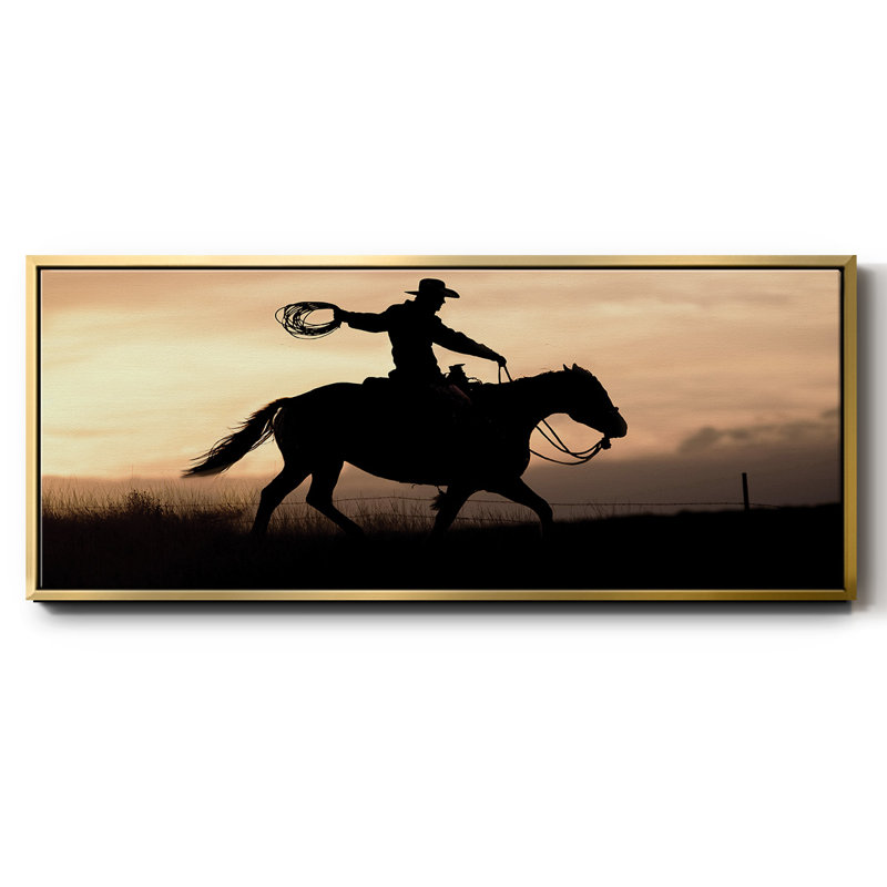 Rope and Ride I- Framed Canvas, 20" H x 50" W