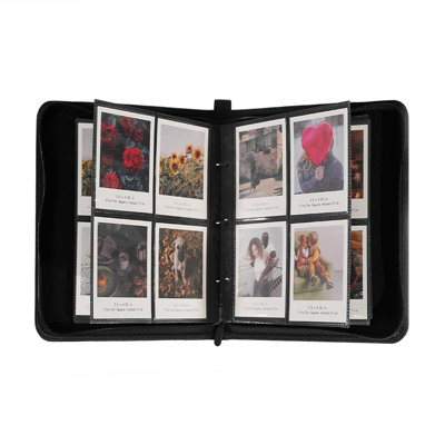 Grand classeur d'album photo Polaroid, 240 pochettes, compatible avec les films Polaroid i-Type, 600, SX-70 et Instax Wide 3,5 po x 4,25 po, pages sans acide pour une conservation optimale des photos (motif léopard).
