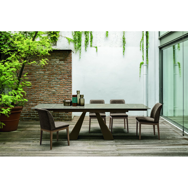 Desiderato Stone Dining Table, Brown, Carrara Marble