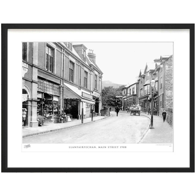 Llanfairfechan, Main Street 1908 - Single Picture Frame Print, 40cm H x 50cm W x 2.3cm D