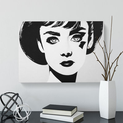Monochrome Woman Vol.1 - Wrapped Canvas Print