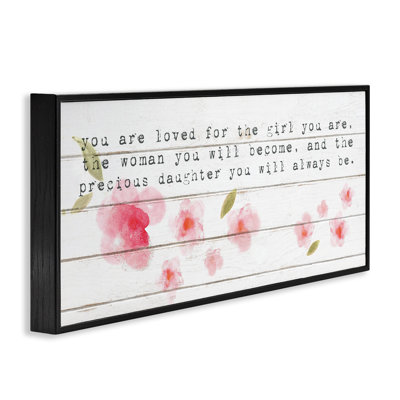 Art de giclée «Precious Daughter with Pink Flowers» par Daphne Polselli