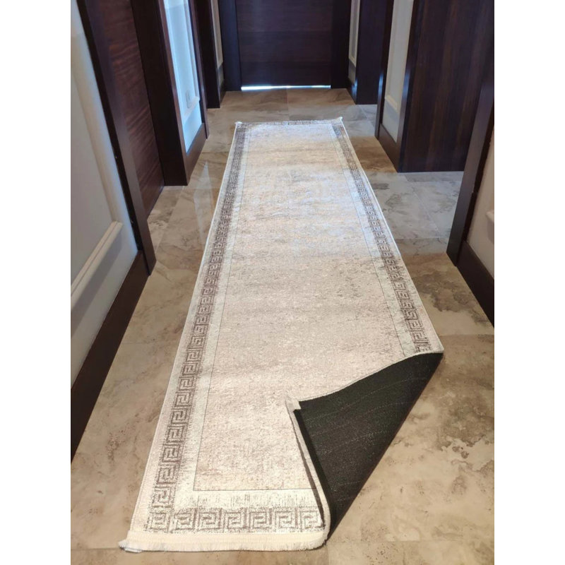 Tapis mathaï avec envers antidérapant, Tapis de couloir 2 pi 7 po x 10 pi 6 po