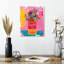 Fleurs sur pot de soupe sur toile-1086166791