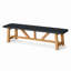 Banc en fibre de béton 70,9 po gris foncé intérieur / extérieur Ingatestone