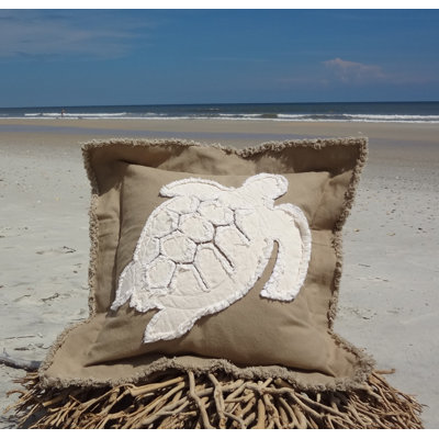Cotton Reversible Throw Pillow