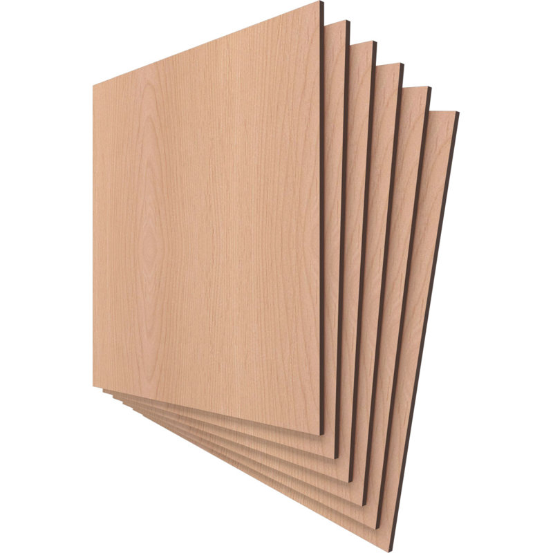 Planches en bois, Aulne, H 15,75 po x l 15,75 po x P 0,25 po