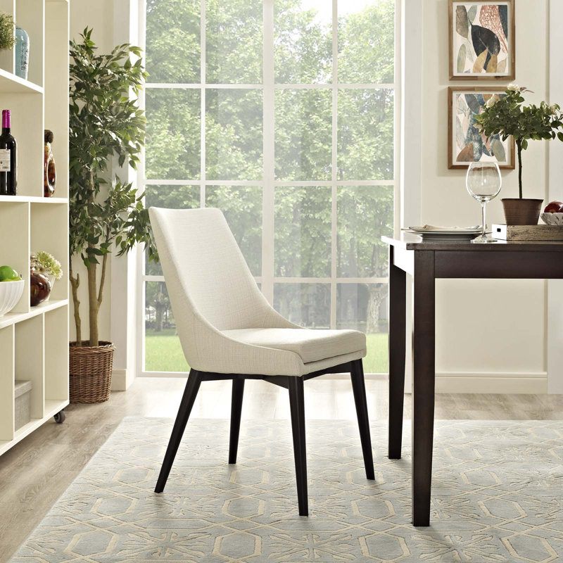 Modway Viscount Dining Chair, Beige Polyester Blend