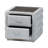 Baxton Studio Cadmus Modern Light Grey Channel-Tufted Fabric 2-Drawer Nightstand