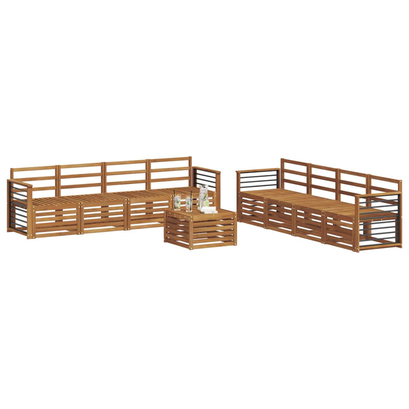 249cm Wide Patio Sectional Set