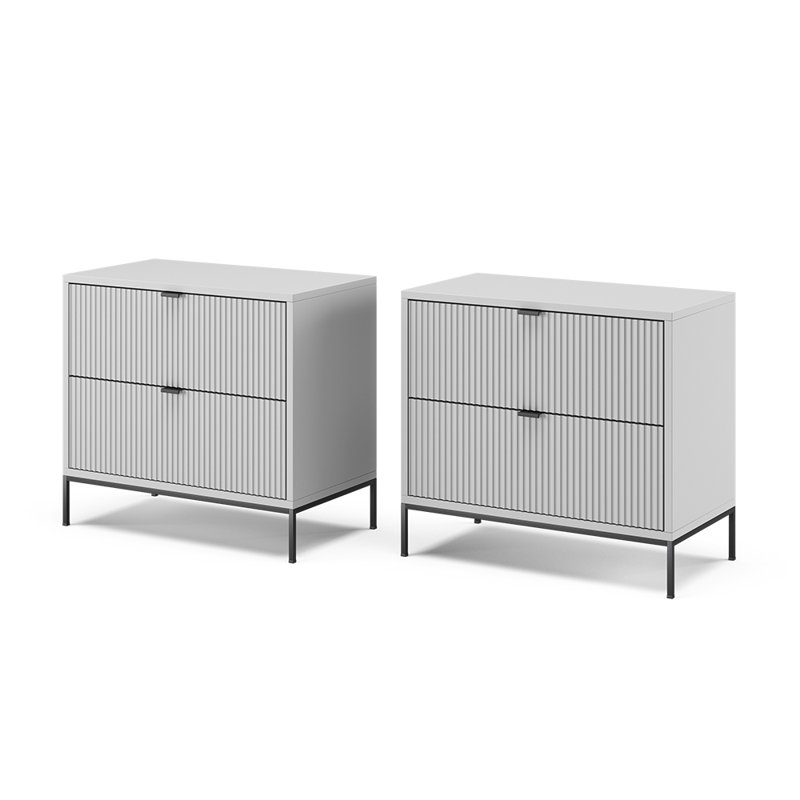 Rhauri 66cm W Manufactured Wood Bedside Table