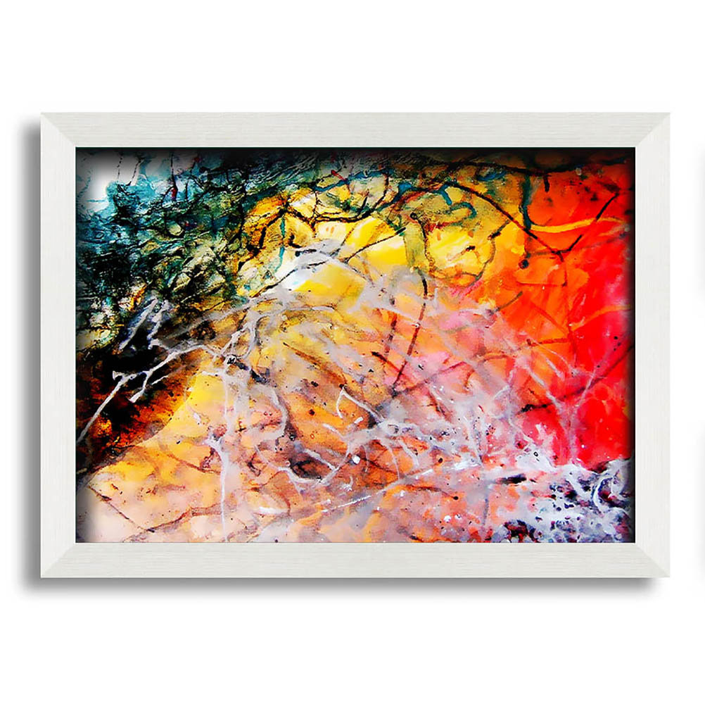 Gerahmtes Wandbild Illusive Rainbow Trees