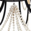 Percy 8 - Light Candle Style Empire Chandelier with Beaded Accents