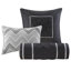 7 Piece Grey Comforter For King, With Artistic Design King Bedding Enrapturing-119384977-119384989
