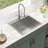 25" L x 22" W Drop-in Kitchen Sink 16 Gauge Stainless Steel Kitchen Sink Single Bowl Kitchen Sink