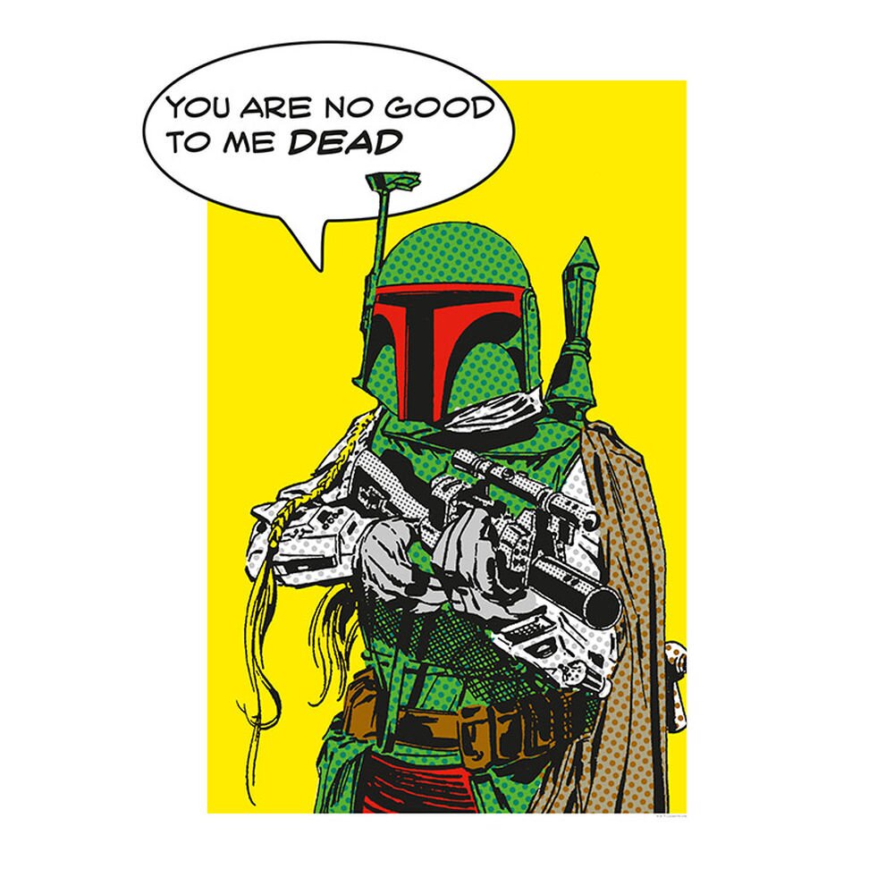 Poster Star Wars Comic-Zitat Boba Fett