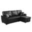 Canapé modulaire en cuir 3 pièces Jeru