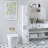 67.51" Tall Bathroom Storage Cabinet With Adjustable Shelves,Slim 2 Doors Freestanding Cabinet With Anti-Tip, Open Compartments, For Home, Small Spaces, Bathroom,Kitchen, Living Room