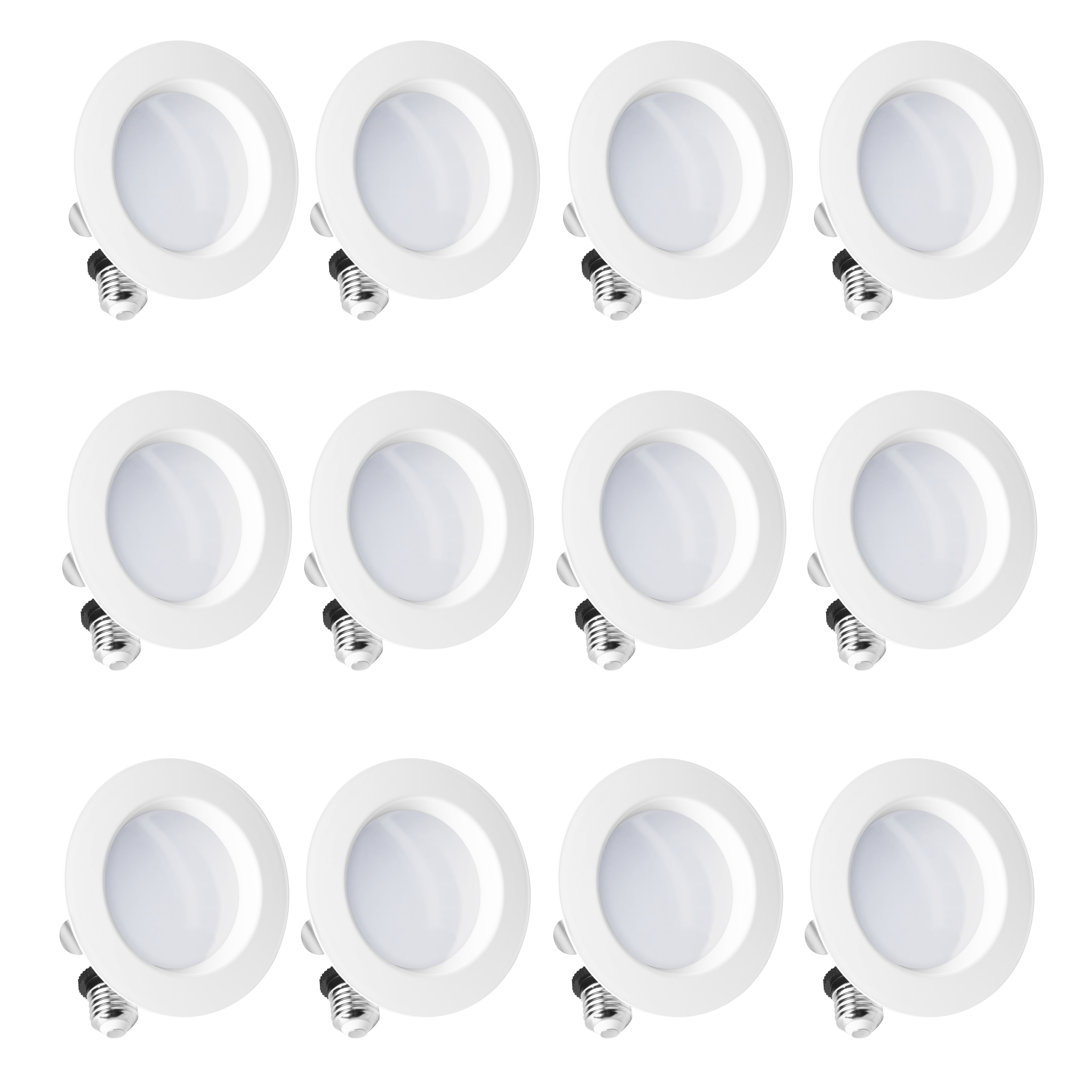 4" Retrofit LED, 9W, 2700K Soft White, Dimmable (Set of 12) Infibrite