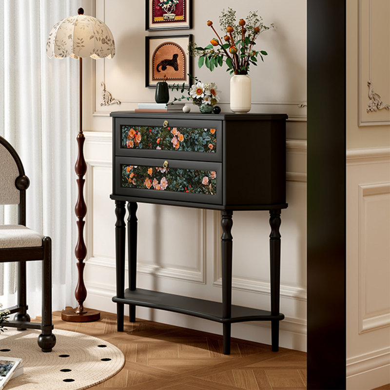 Retro Multifunctional Art Console Table