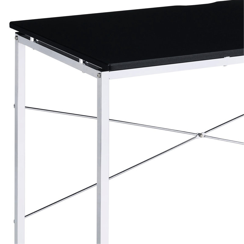 Meuble-lavabo noir - Construction pour bureau de beauté et barre transversale accrocheuse