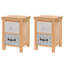 Agar 34cm W Solid Wood Bedside Table
