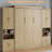 Murphy Bed With Storage Cabinet Shelves, Queen Wall Bed And USB Port-183465116-170185947