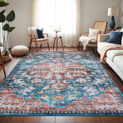 Rectangle Floral Area Rug