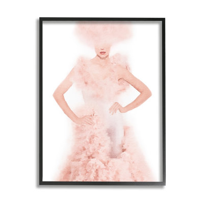 «Pink Fluffy Fashion Gown», impression graphique