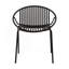Ensemble de salle à manger d'extérieur moderne 7 pièces avec chaise empilable, noir + teck