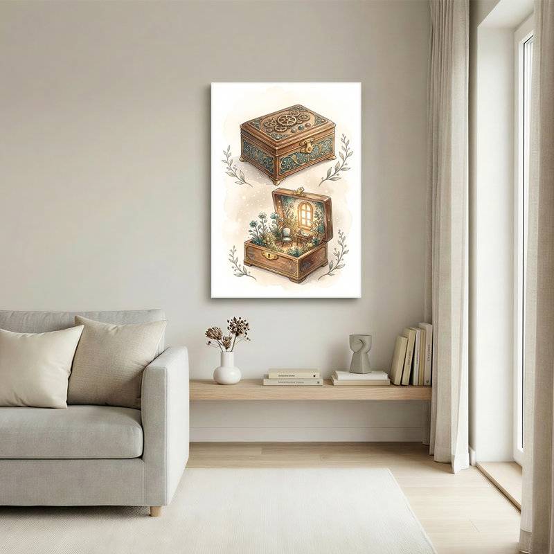 Art mural en toile Steampunk, 30"H x 20"W