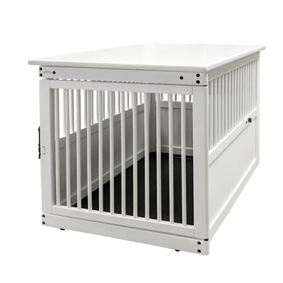 Wooden End Table Pet Crate