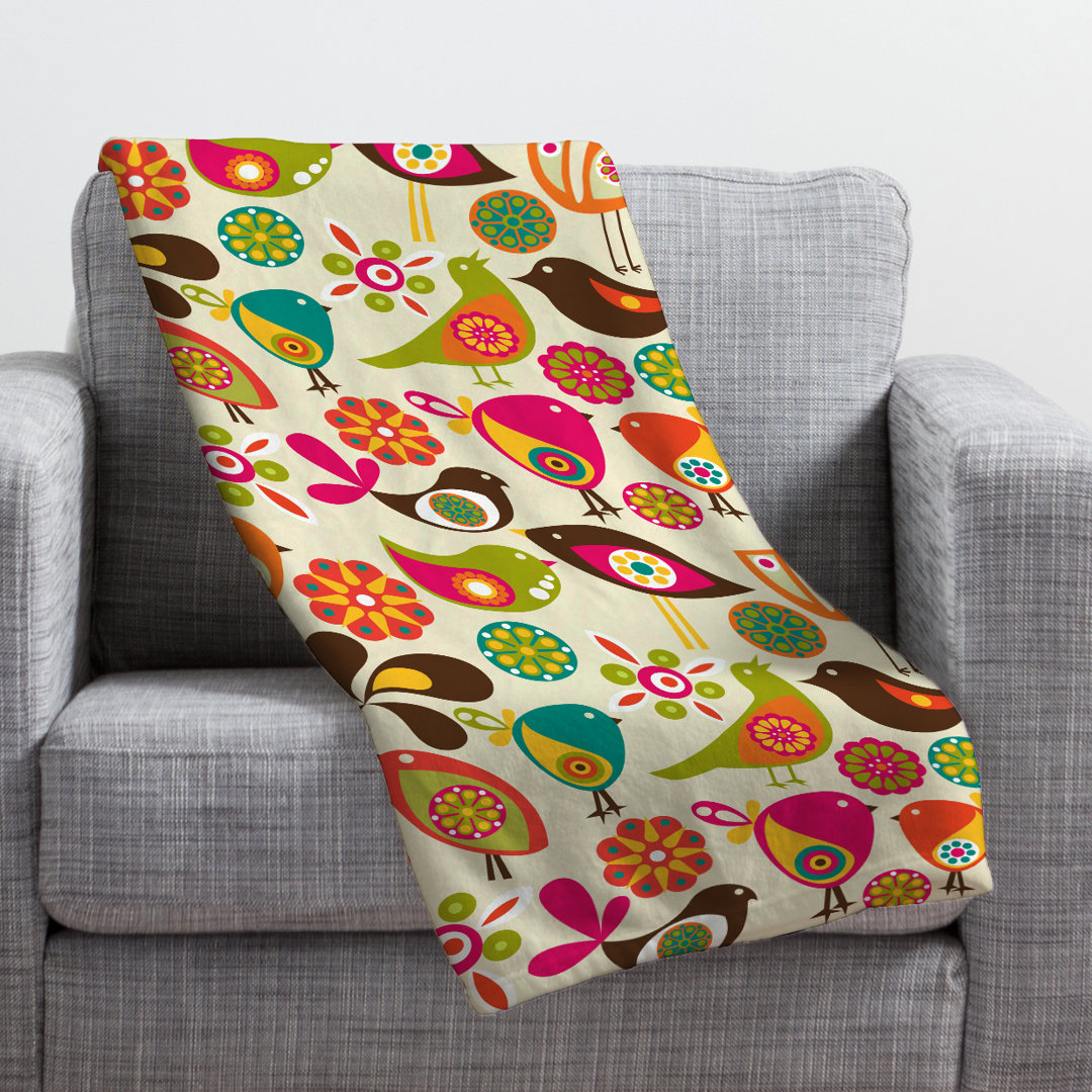 Little Birds Throw Global Gallery 