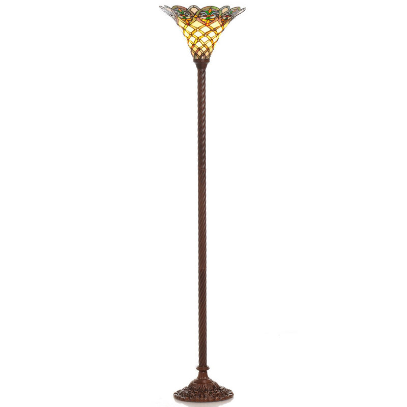Mathis 72'' Bronze Torchiere Floor Lamp