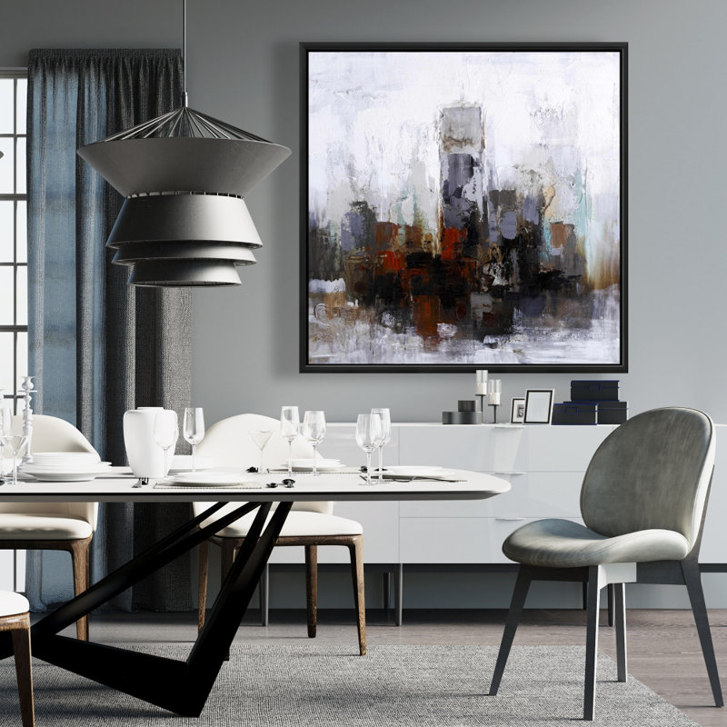 " Obscure Buildings ", 36" H x 36" W