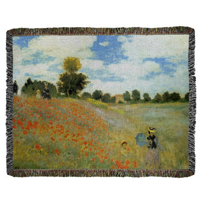 Claude Monet Hand Woven Throw Blanket