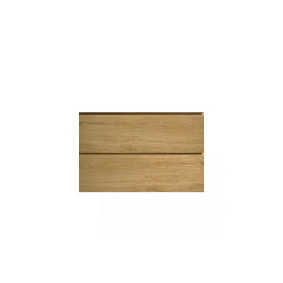 Alice30-106, armoire murale SANS lavabo, couleur chêne naturel, avec deux tiroirs, pré-assemblée