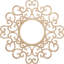 Médaillon de plafond en bois ajouré 24 po x 9 pi 8 po x P 9 po-63412236-63412229