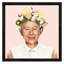 Queen Elizabeth by Amit Shimoni - Print on Canvas-56678442-42158470