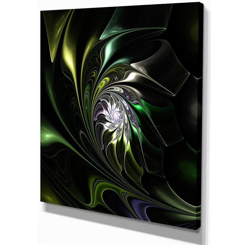 « green teinté vitrail », impression, H 32 po x l 16 po x P 1 po, Toile tendue